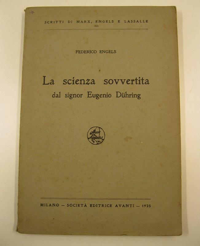 La scienza sovvertita dal signor Eugenio Duhring (1878)
